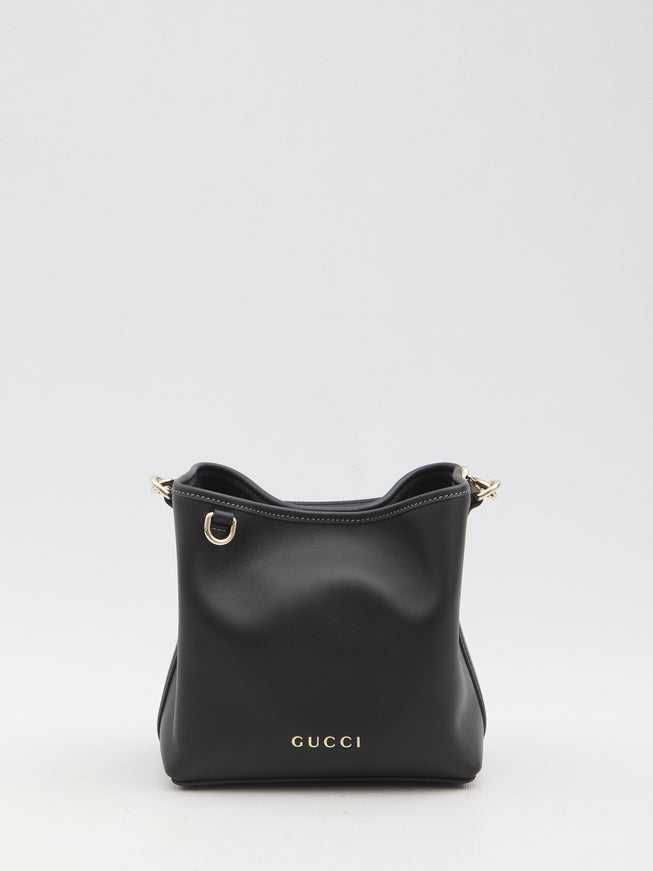 Gucci GG Emblem Mini Bucket Bag