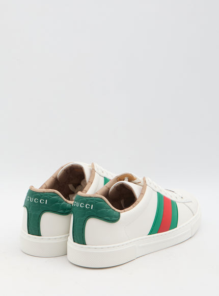 Gucci Men's Ace Sneakers With Web Detail