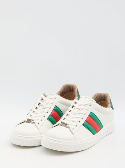 Gucci Men's Ace Sneakers With Web Detail