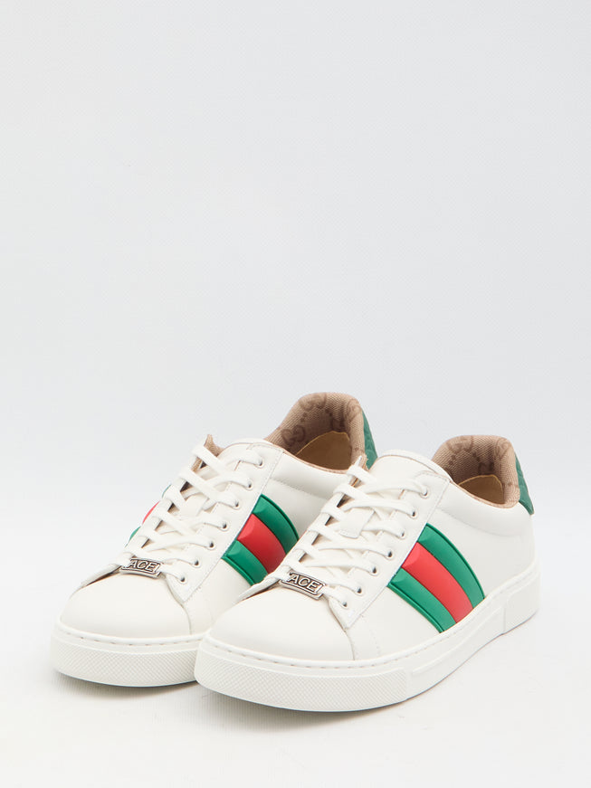 Gucci Men's Ace Sneakers With Web Detail