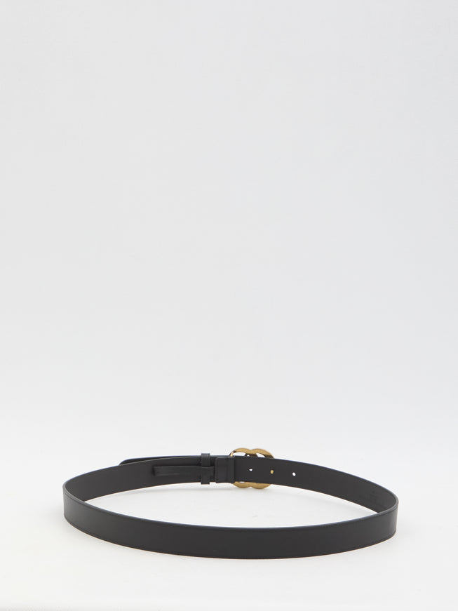 Gucci GG Marmont Leather Belt In Black