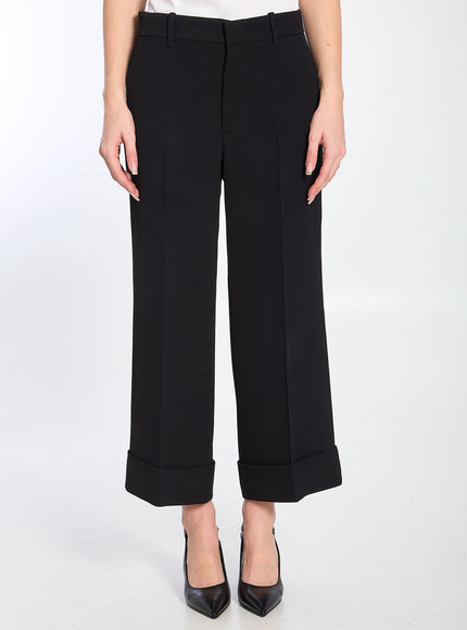 Gucci Culotte Crop Flared Pants in Black