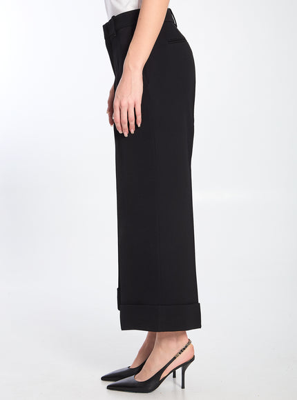 Gucci Culotte Crop Flared Pants in Black