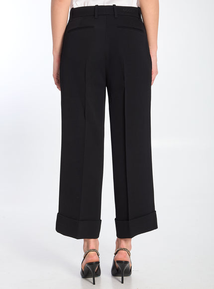 Gucci Culotte Crop Flared Pants in Black