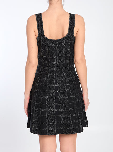 Gucci Wool And Lamé Check Jacquard Dress