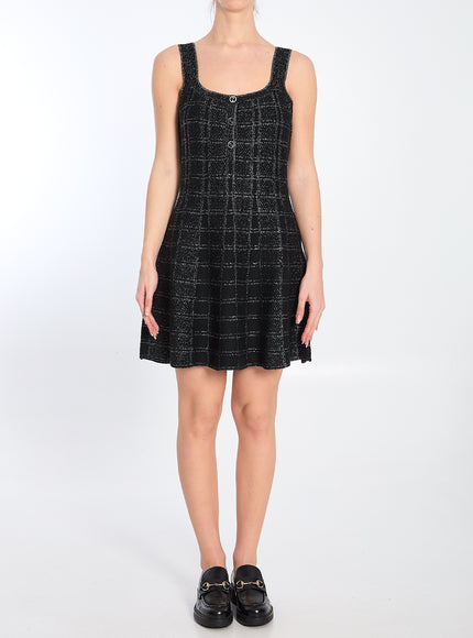 Gucci Wool And Lamé Check Jacquard Dress