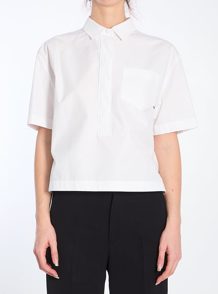 Gucci Poplin Shirt With Embossed Logo