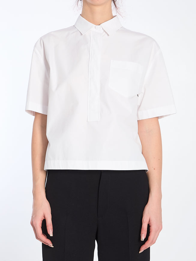 Gucci Poplin Shirt With Embossed Logo