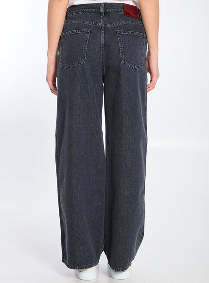 Gucci Wide Leg Denim Trousers