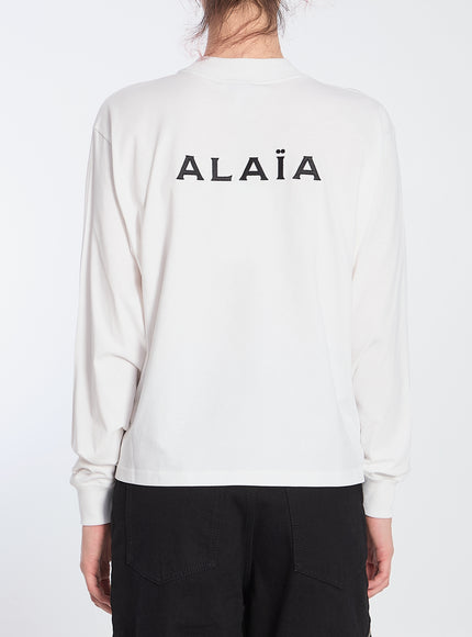 Alaia Cotton Long-Sleeved T-Shirt