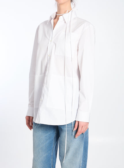 Gucci Oversized Cotton Poplin Shirt in White