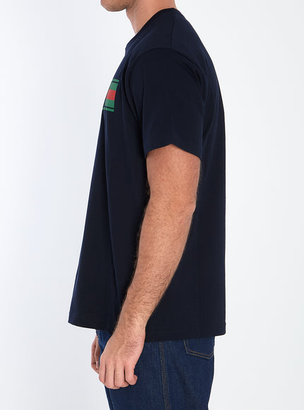 Gucci Logo T-shirt In Black Cotton