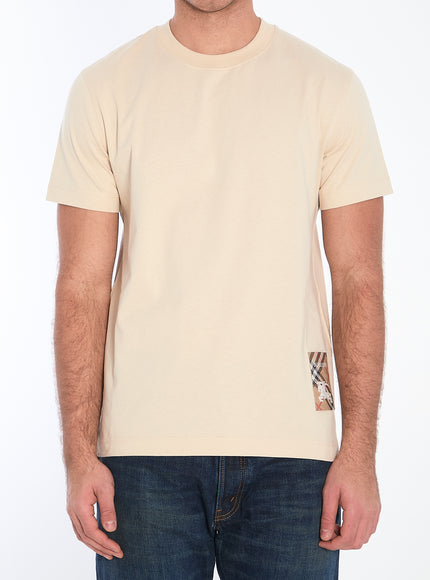 Burberry Check Label Appliqué T-shirt