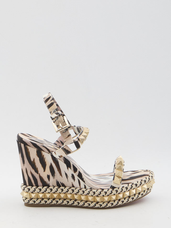 Christian Louboutin Pyraclou 110 Wedge Sandals