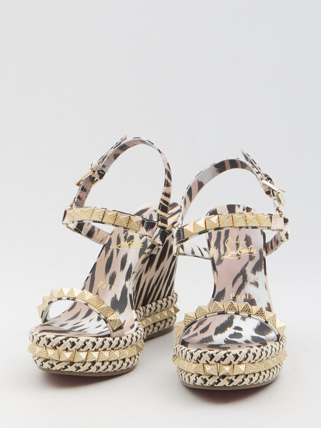 Christian Louboutin Pyraclou 110 Wedge Sandals