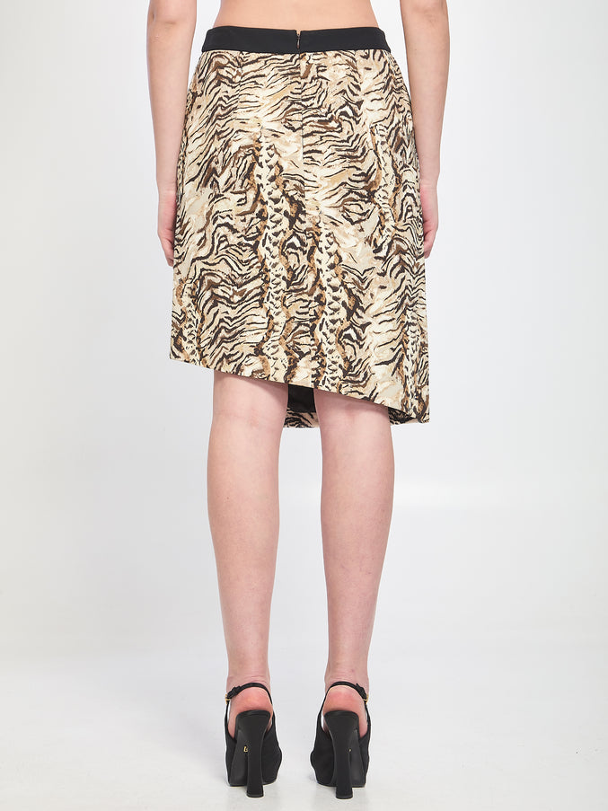 Emanuel Ungaro Animalier Print Skirt