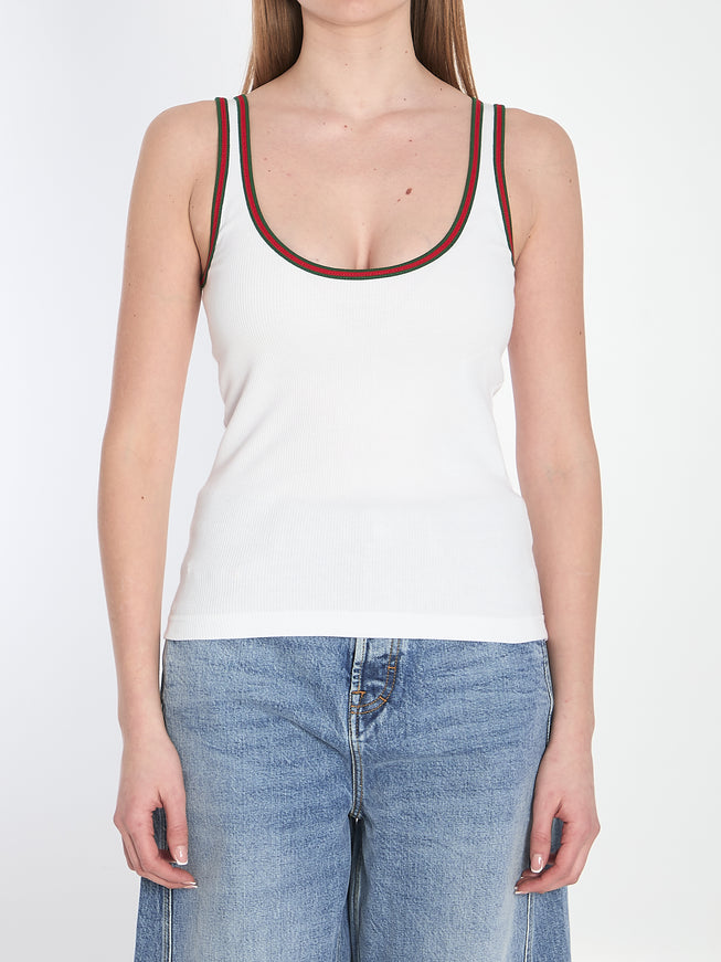 Gucci Web Tank Top