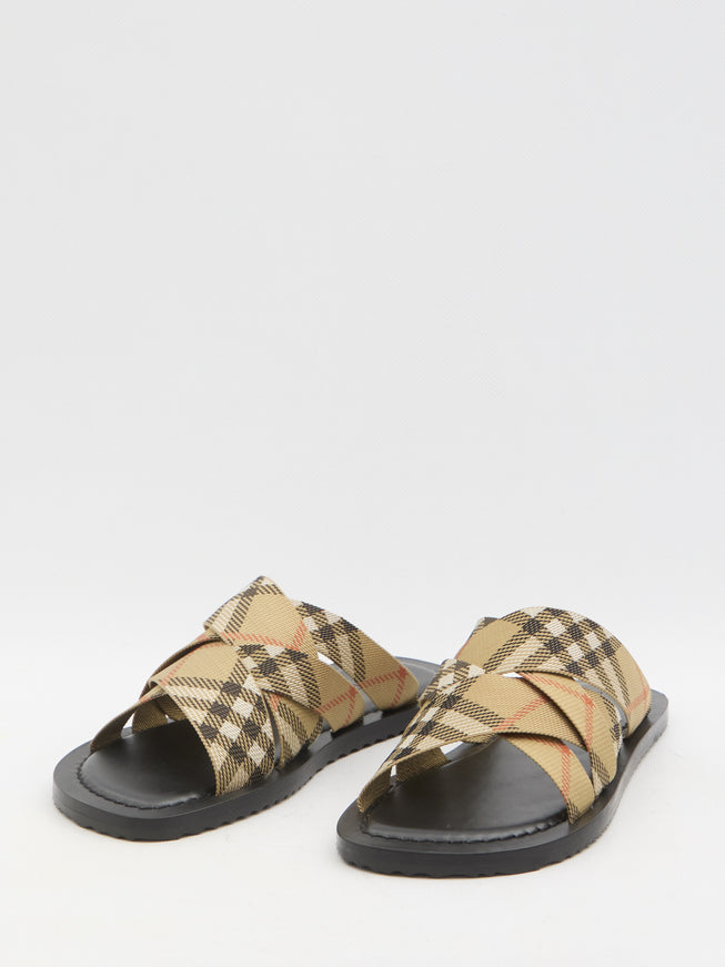 Burberry Pavilion Check Sandals