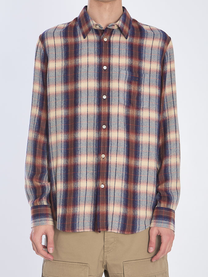Celine Loose Checked Shirt In Viscose