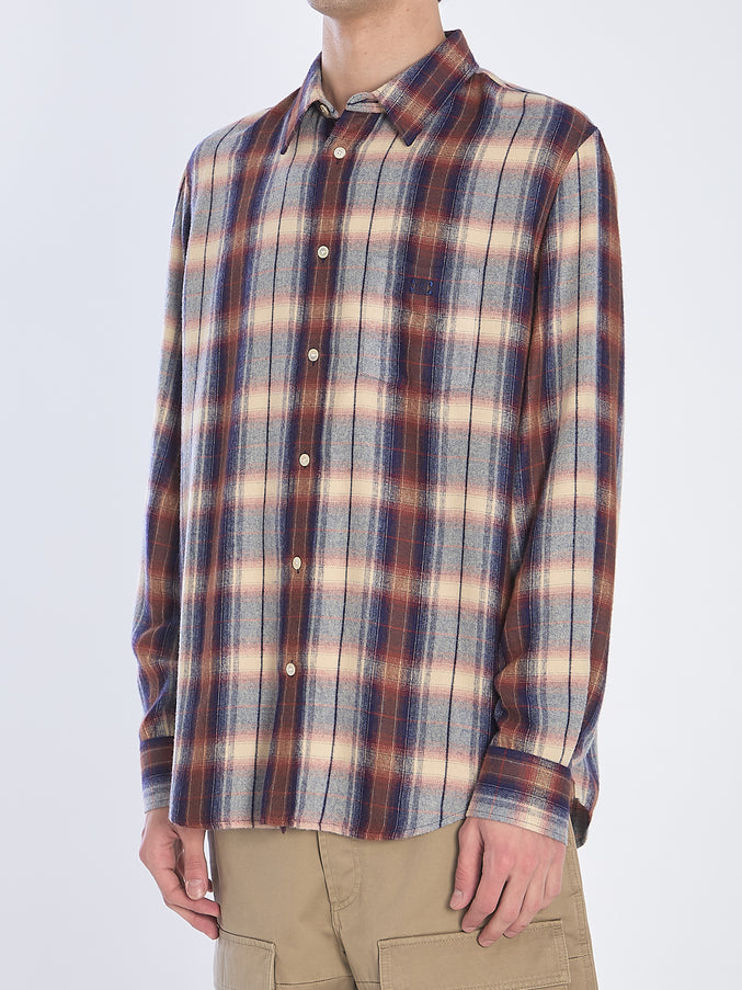 Celine Loose Checked Shirt In Viscose
