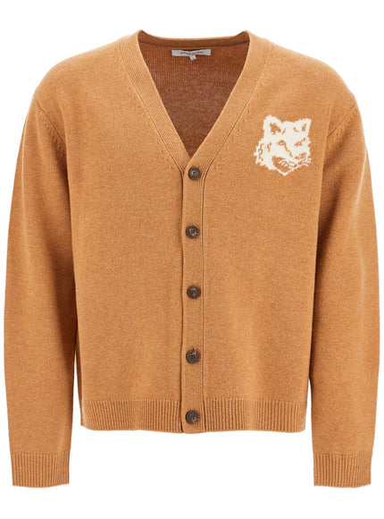 Maison Kitsune "fox head wool cardigan with