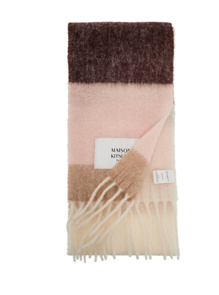 Maison Kitsune alpaca wool scarf