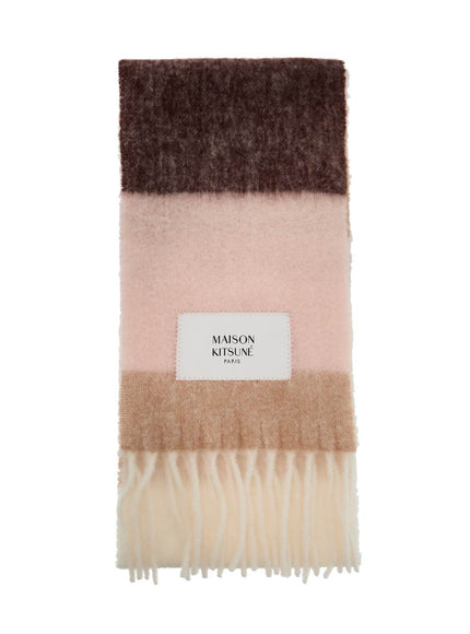 Maison Kitsune alpaca wool scarf