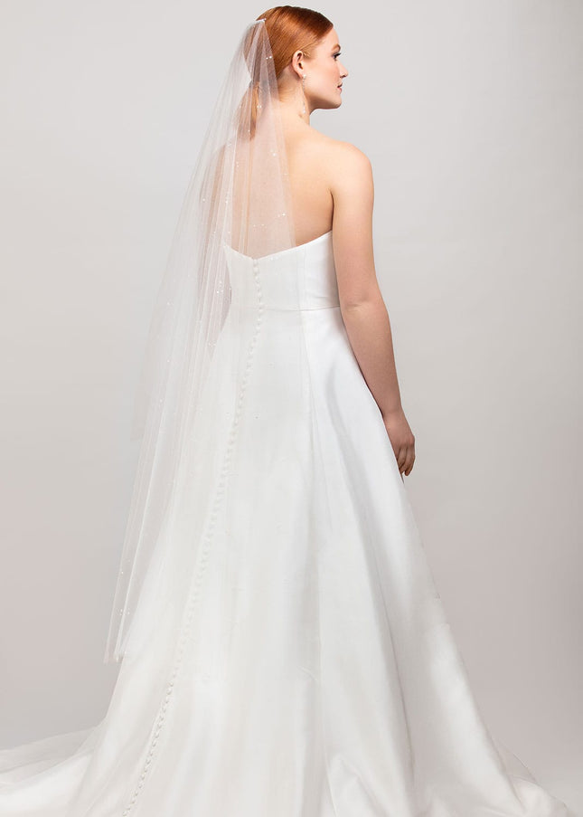 Nadene Scattered Pearl Waltz Veil