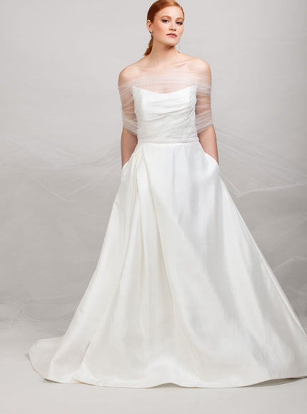 Natasha Plain Tulle Wrap