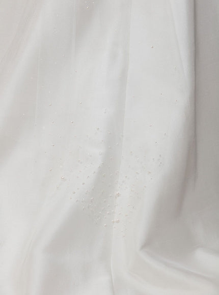 Nicolette Two-Tier Waltz Handkerchief Pearl Veil