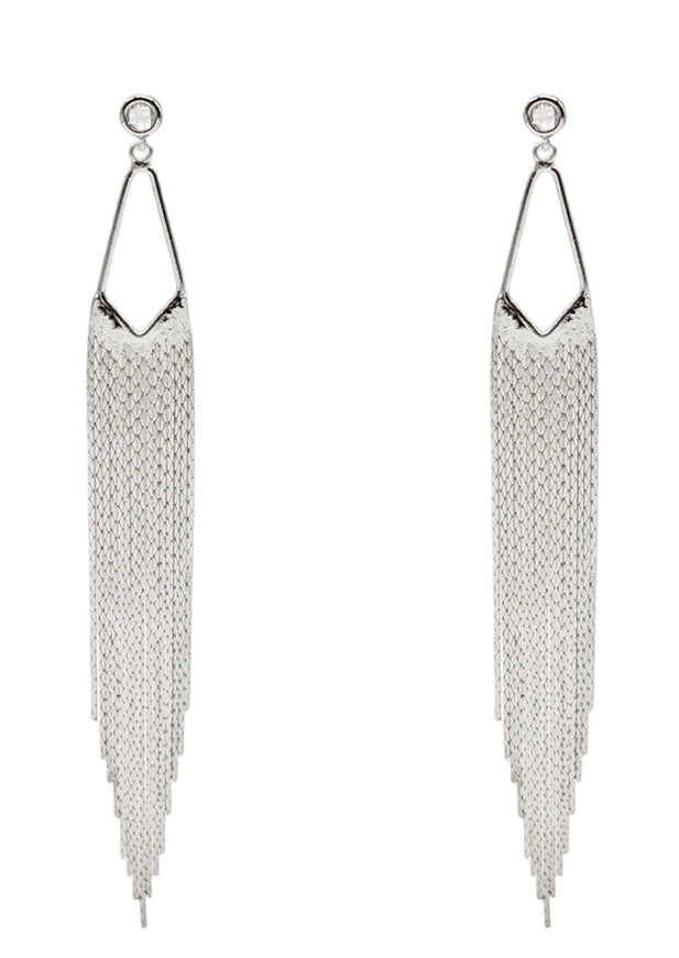 Nikki Metal Fringe Earrings