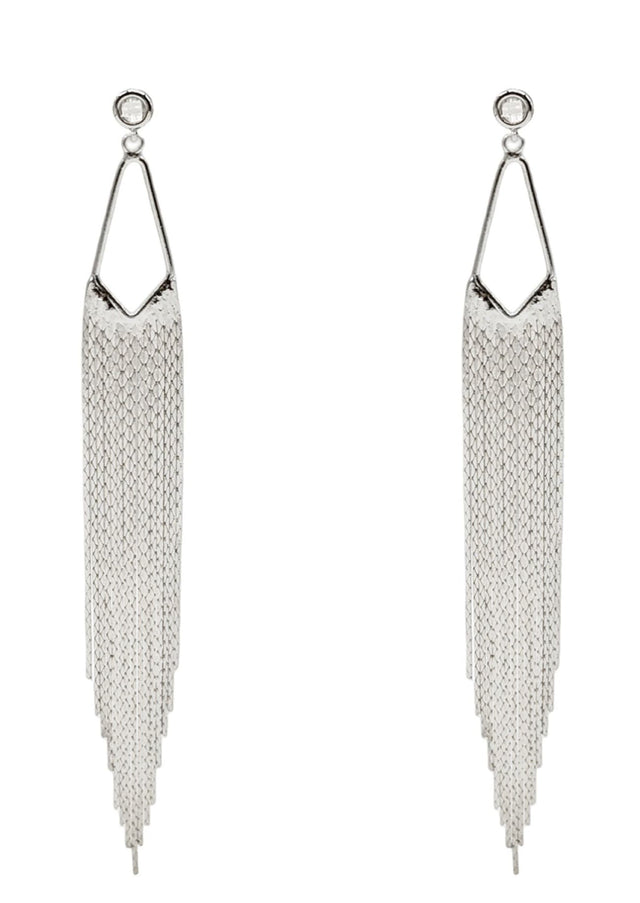 Nikki Metal Fringe Earrings