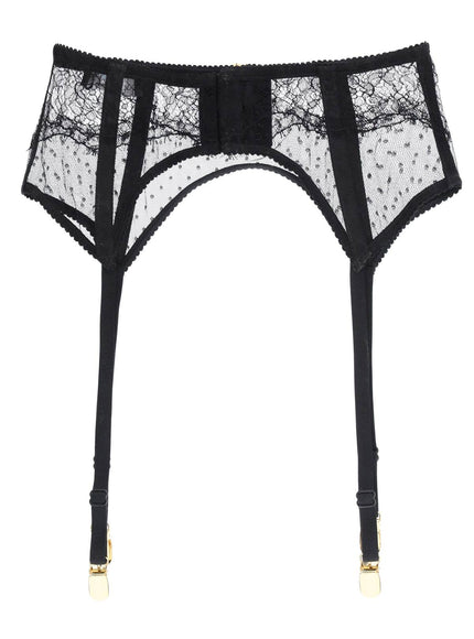 Dolce & Gabbana lace garter belt with logo