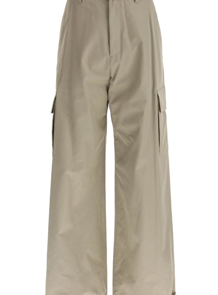 Off-White wide-legged cargo pants with ample leg