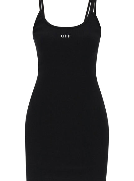 Off-White tank dress with off embroidery