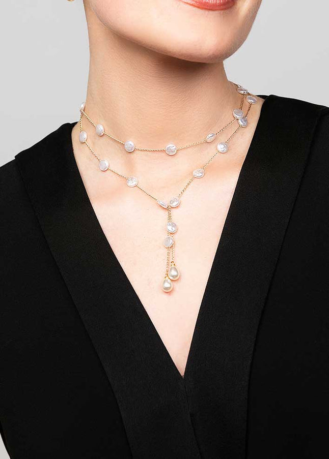 Oakley Pearl Lariat Necklace