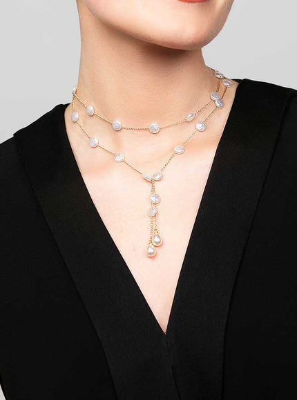 Oakley Pearl Lariat Necklace