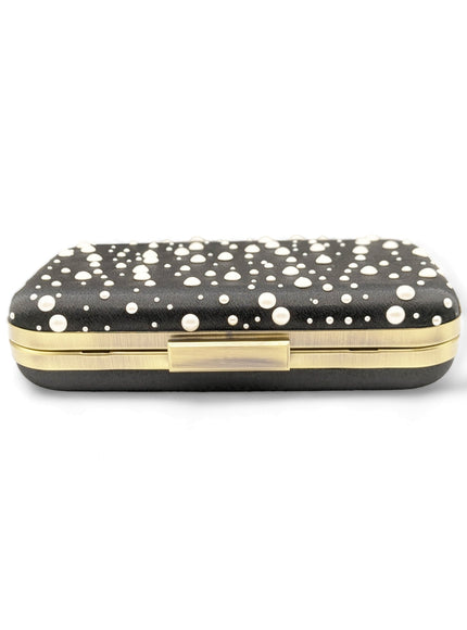 Ariel Taub Octavia Pearl Polka Dot Clutch