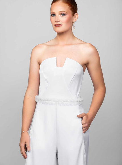 Odette Ruffle Crystal and Pearl Belt
