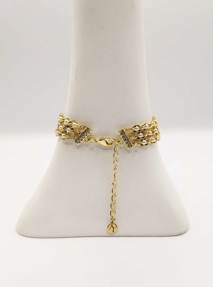 Olivia Wide Pearl Bracelet