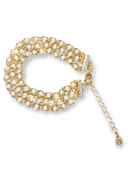 Olivia Wide Pearl Bracelet