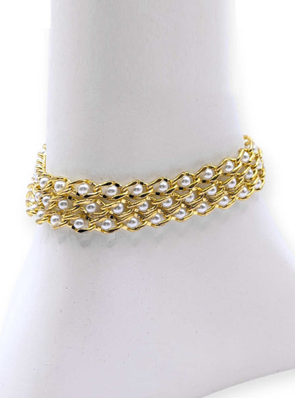 Olivia Wide Pearl Bracelet