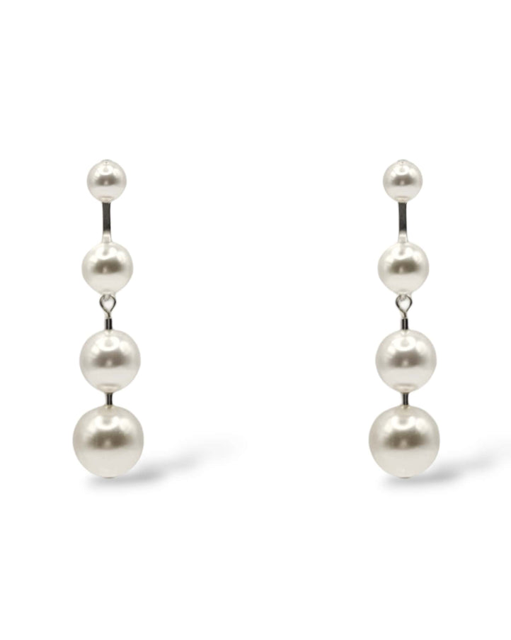 Omega Large Pearl Drop Earrings