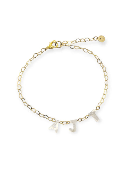 Opal Monogram Pearl Anklet