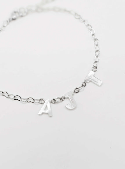 Opal Monogram Pearl Anklet