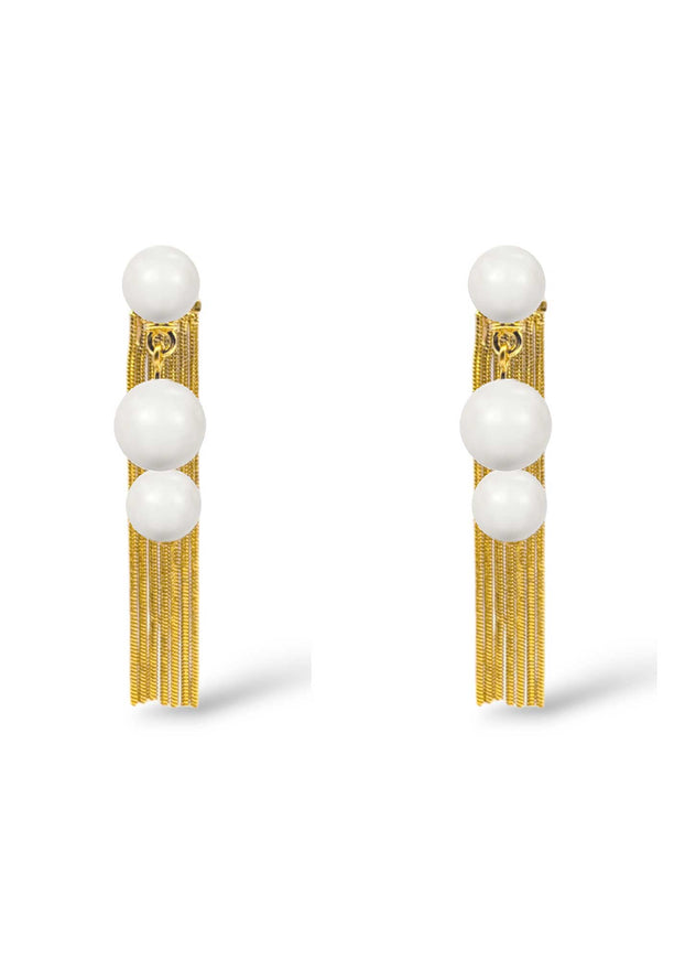 Otto Pearl Fringe Earrings