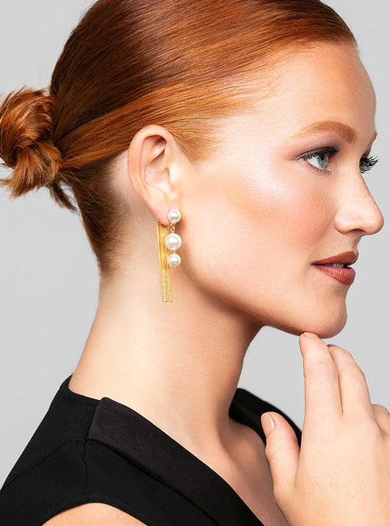 Otto Pearl Fringe Earrings