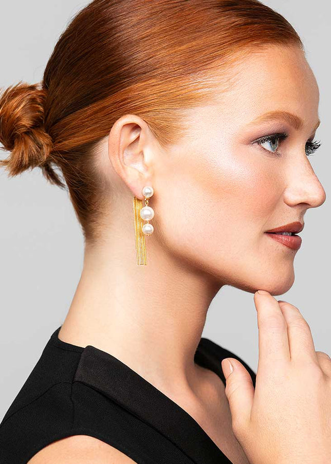 Otto Pearl Fringe Earrings