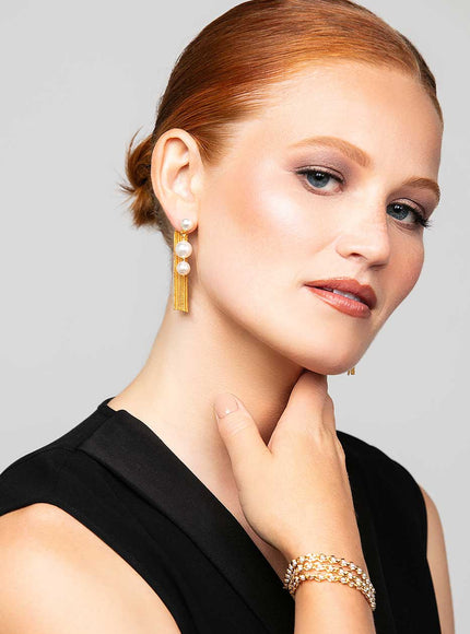 Otto Pearl Fringe Earrings