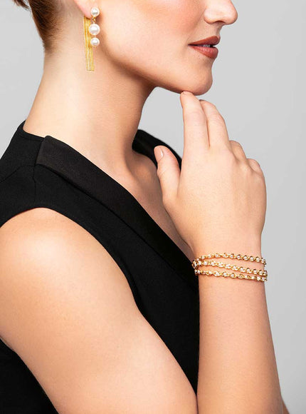 Olivia Wide Pearl Bracelet